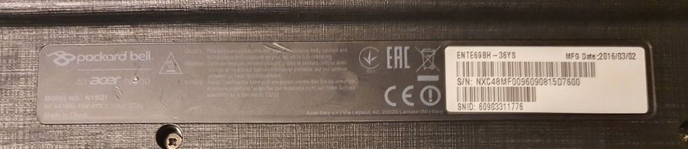 Teclado Packard Bell - Acer425906490720266242
