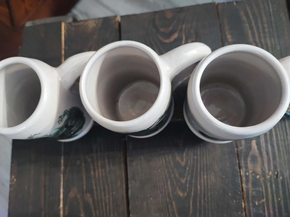 Kufle do piwa z motywem myśliwski dla kolekcjonera wycisk