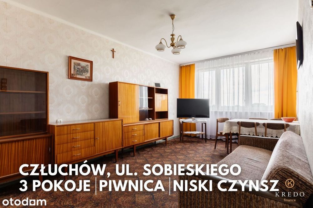 54,30 m² | 3 pokoje | 3 piętro | Człuchów, ul. Sobieskiego