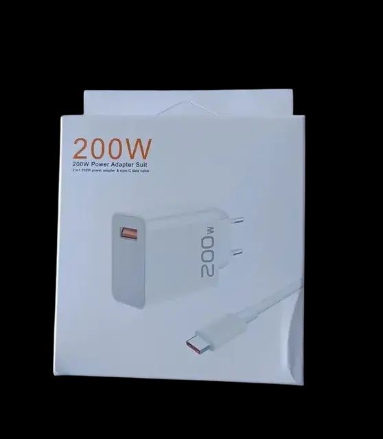 Зарядний пристрій USB 200 W з кабелем USB-C адаптер швидка зарядк 9919