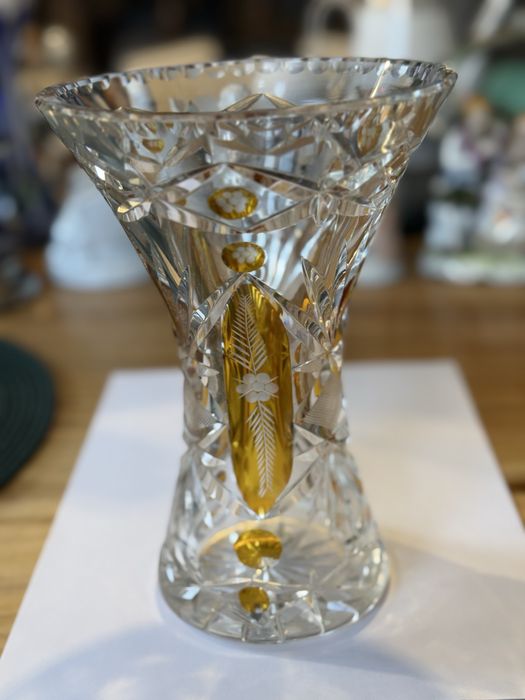 Kryształowy wazon PRL