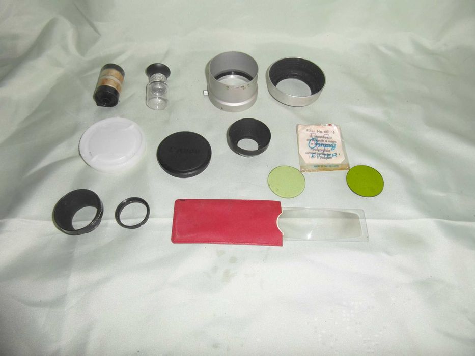 Peças variadas para maquinas fotográficas
