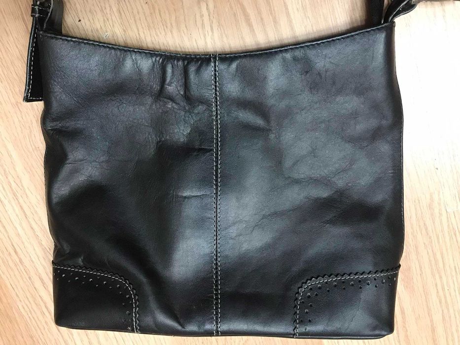 Сумка женская черная натуральная кожа сумочка