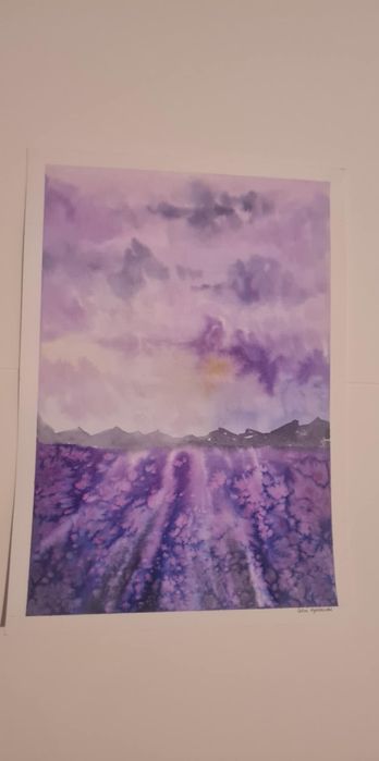 Obrazki malowane ręcznie akwarelami