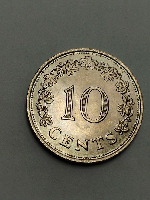 Sprzedam monetę Malta 10 centów 1972r. idealny stan z pięknym blaskiem