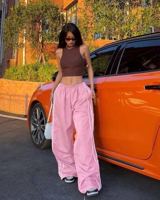 Карго штани широкі парашюти парашути штаны парашюты для танців y2k у2к