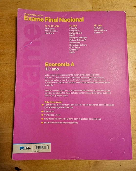 Preparação para o Exame Final Nacional - Economia A - 11.º Ano