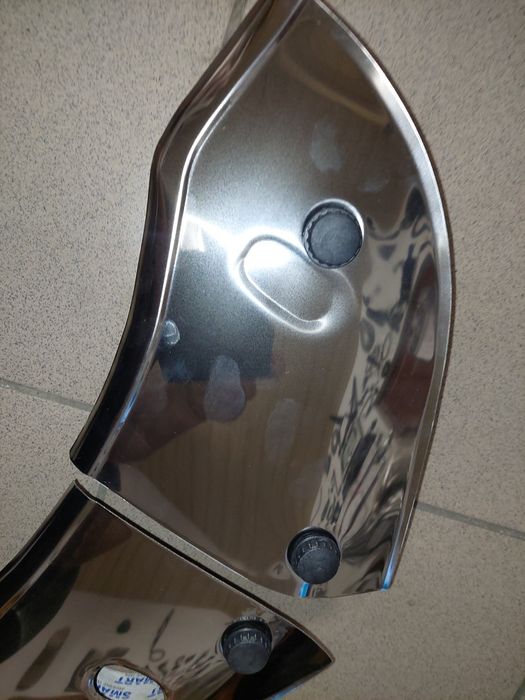 NOWOŚĆ! Oslony boczne boczki rama romet komar sport sztywniak chrom!