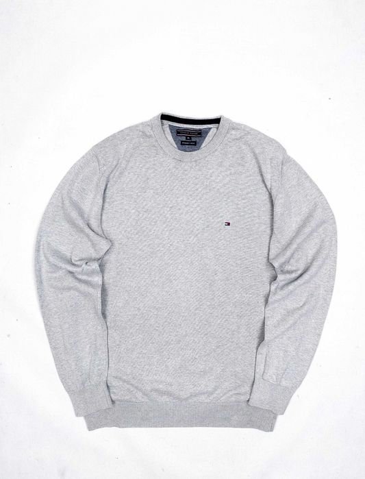 Tommy Hilfiger sweter szary okrągły rozmiar XL