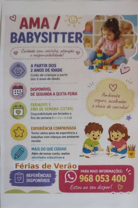 Ama/babye-sitter em Albufeira