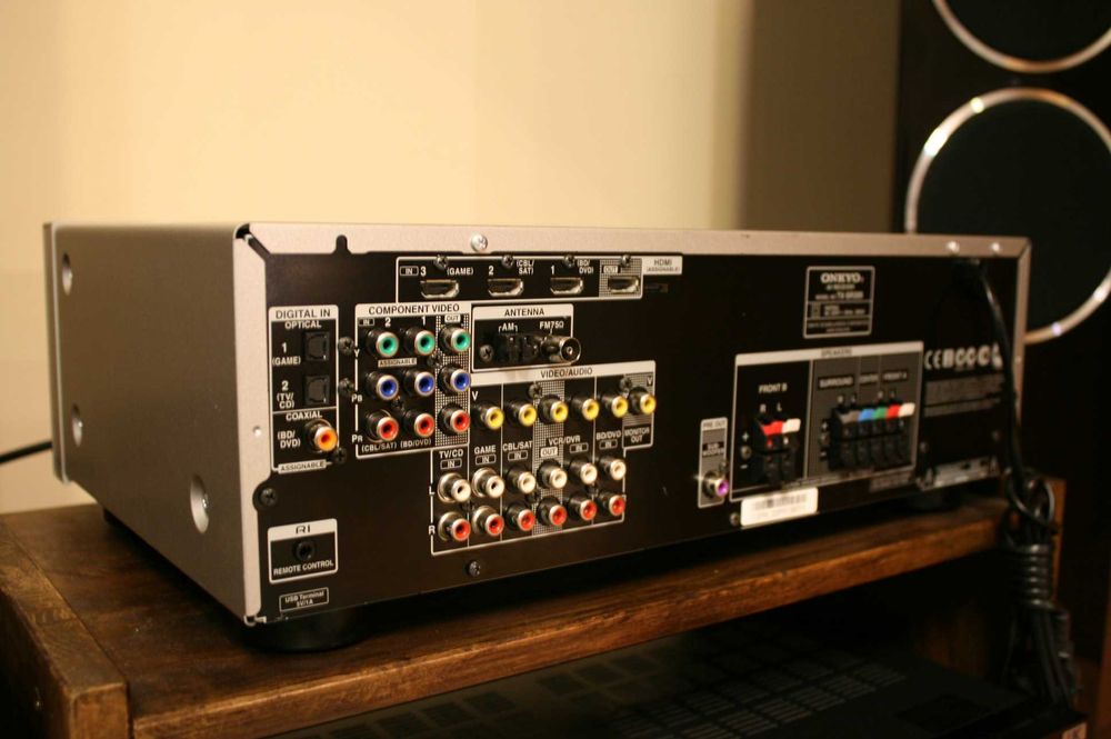 Amplituner Onkyo TX SR 313 USB mp3 wzmacniacz kino domowe