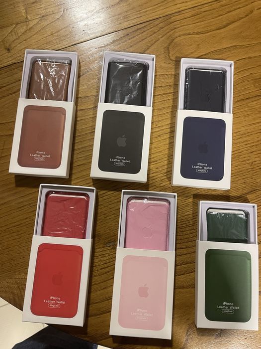 Carteira MagSafe em Pele – NOVA – Várias cores disponíveis