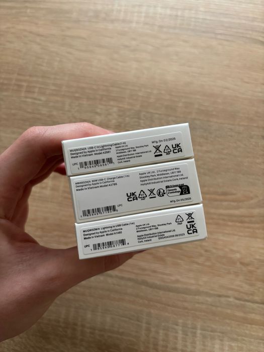 Кабель шнур Apple Оригінал 100% Lightning | Type-C | USB