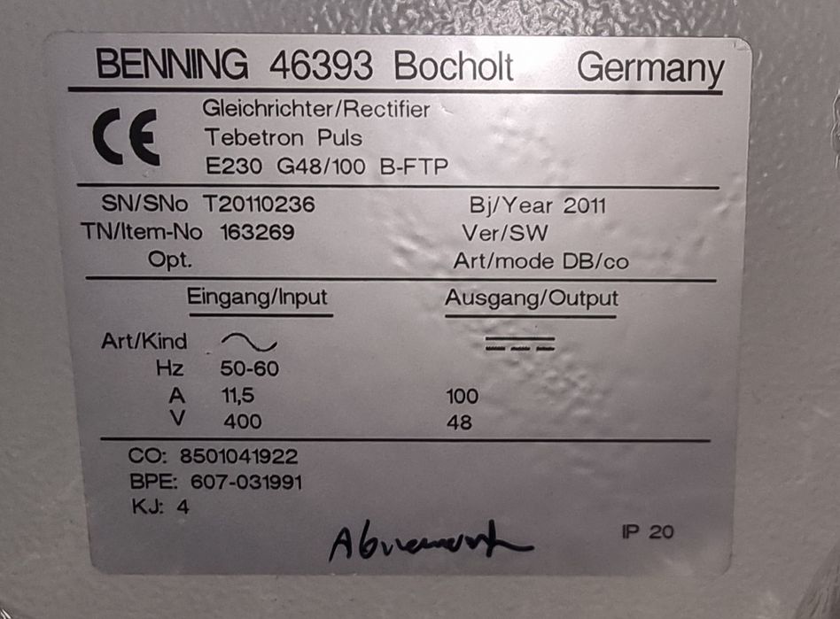 Prostownik do wózka widłowego 48V Linde, Still,  Toyota, Jungheinrich