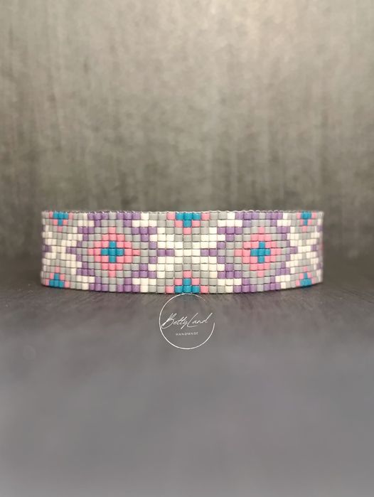Bransoletka z koralików miyuki handmade