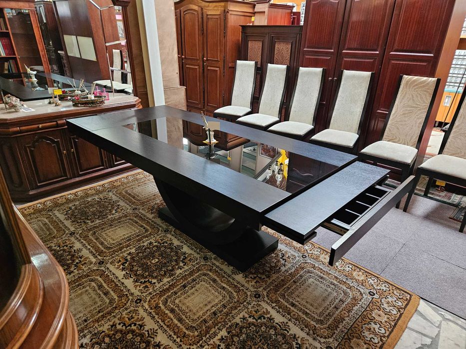 Grande mesa de sala extensível - Bom estado geral - S