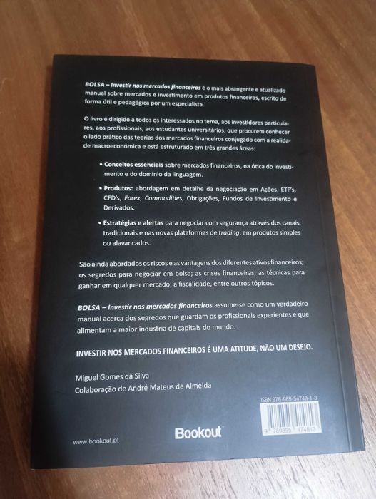 Bolsa - Investir nos Mercados Financeiros de Miguel Gomes da Silva