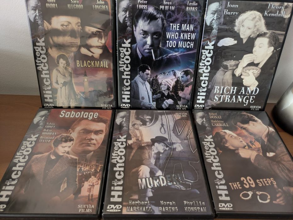 Coleção DVDs Hitchcock Suevia Films (11U)