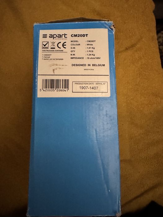 Apart  Cm series głośnik sufitowy CM20DT