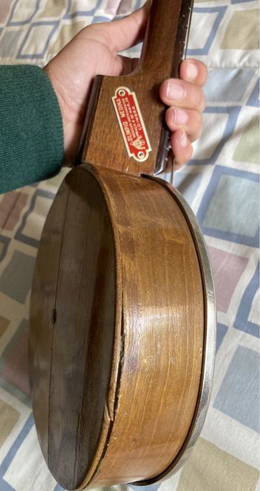 Banjo, antigo, de 8 cordas