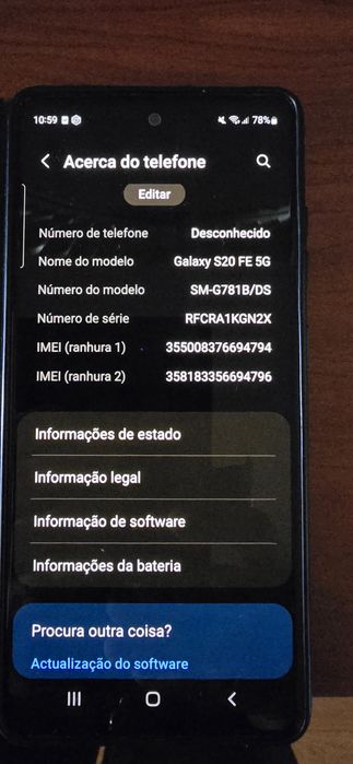 Telemóvel Galaxy S20 FE 5G