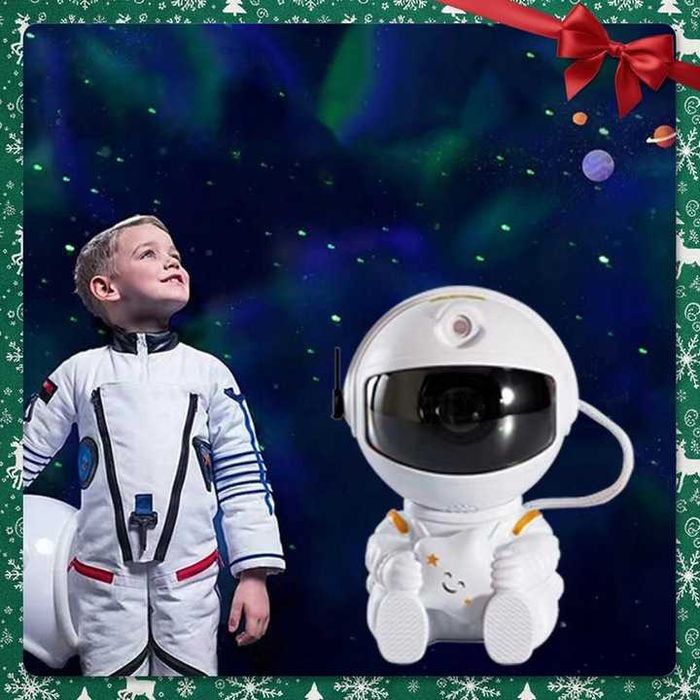 Projektor gwiazd Astronauta – lampka nocna dla dzieci z kosmosu, pilot