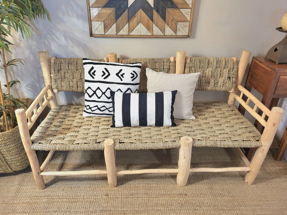 sofa, canape, cadeirao verga  rattan  rustico, marroquino