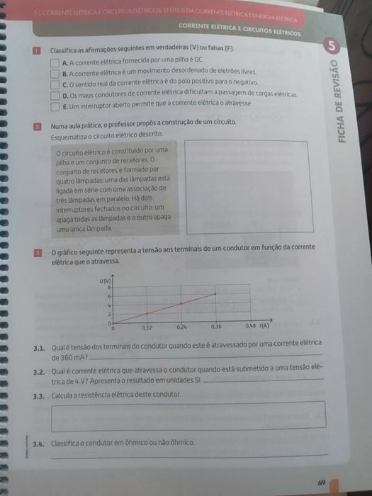 Caderno de Atividades de Físico Química - 9.° ano