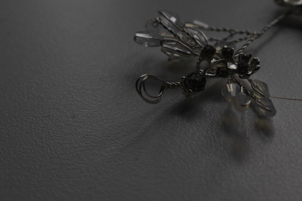 Wianek ślubny srebrny