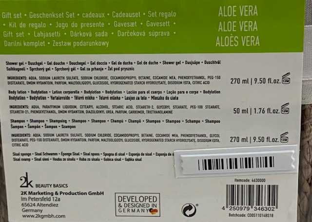 Kit banho Home SPA Aloe Vera (Shampoo, Gel e Body Lotion)