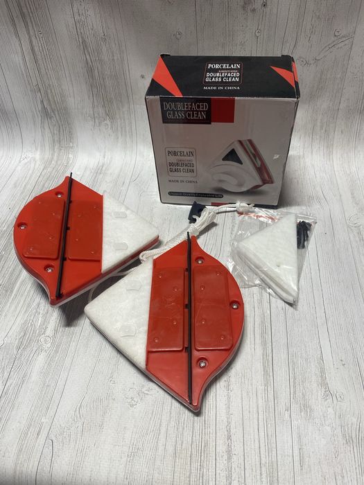 Двухсторонняя магнитная щетка для мойки стекла и окон 3-8 мм