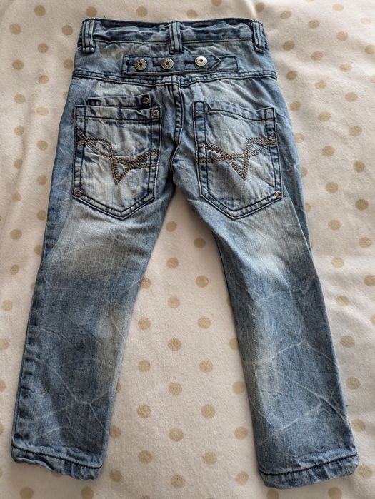 Rozmiar 92cm. Zestaw jeansów krótkie + długie. H&M.