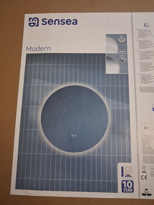 Okrągłe lustro łazienkowe LED Sensea Modern
