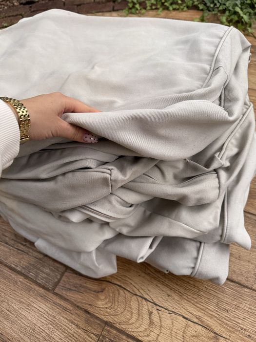 Pokrowiec pokrycie na fotel i sofę 2 i 3 osobową Ektorp jasny beż