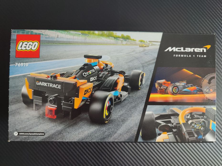 Lego Speed Champions 76919 Samochód wyścigowy McLaren Formula 1 2023