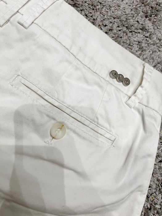 MANGO krótkie bermudy bawełniane spodenki białe szorty eleganckie S 36