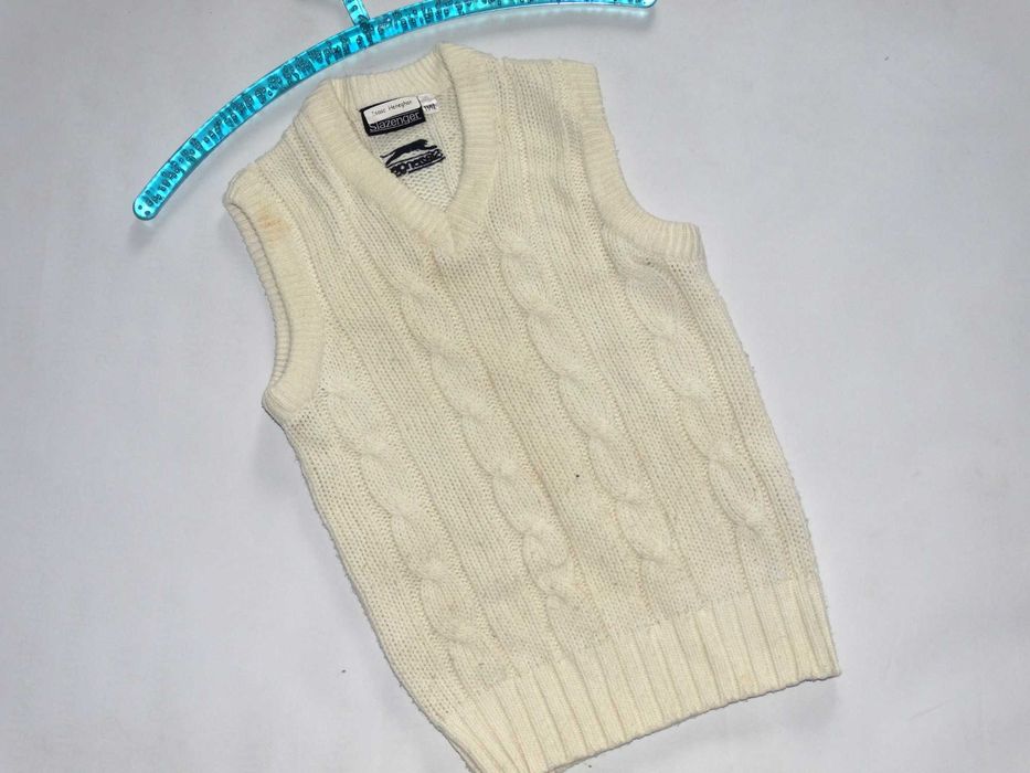 _Slazenger_Ciepła kremowa kamizelka do szkoły_R.146