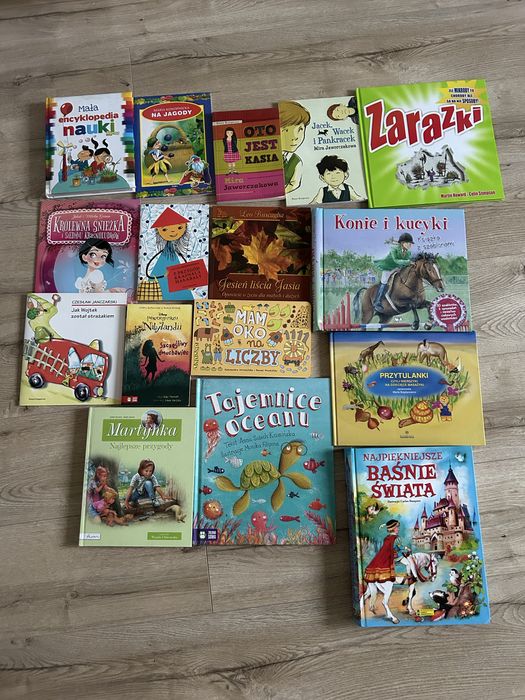 Zestaw 16 książek dla dzieci / Bajki, lektury, edukacyjne