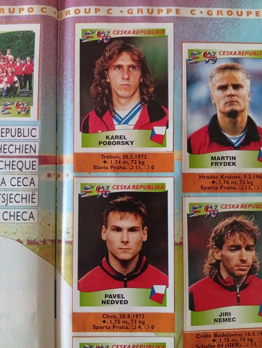 Caderneta Panini Euro 96 completa - Edição V. INDE ITALY - Como Nova
