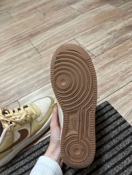 air force 1, beżowo-brązowe