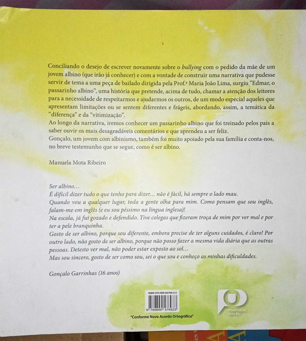 Edmar, o Passarinho Albino