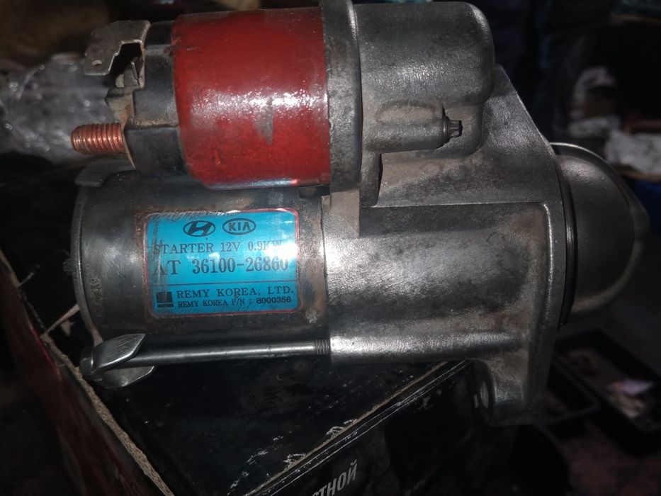 Стартер на Хюндай и KIA  12V . 0.9 KW , AT 36100-26860