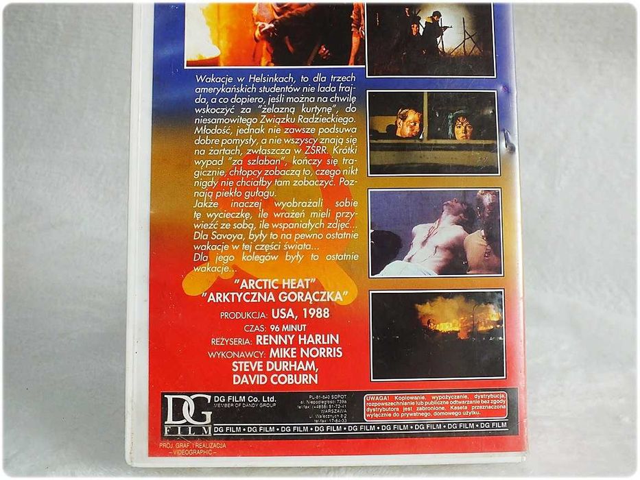 Kaseta VHS '' Arctic Heat '' Arktyczna Gorączka Film na Video ORYGINAŁ
