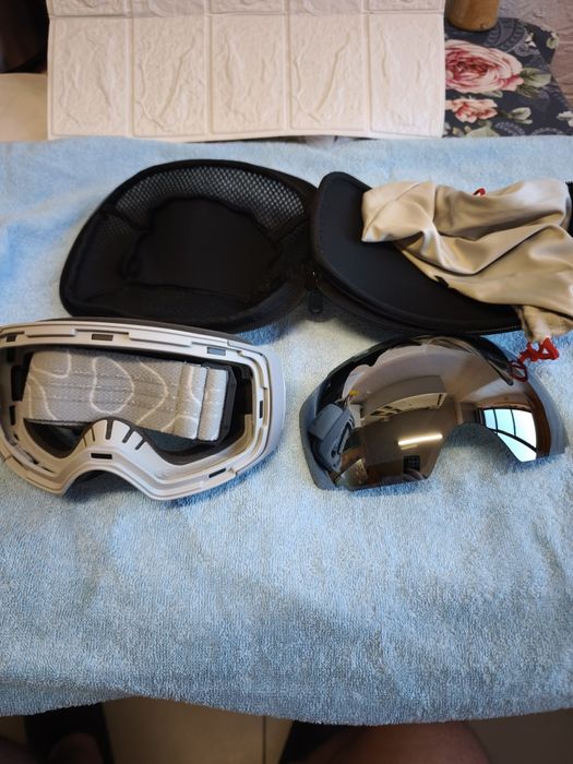 Óculos de esqui OutdoorMaster PRO - Sem armação, com lentes intercambiáveis, proteção 100% UV400, para homens e mulheres