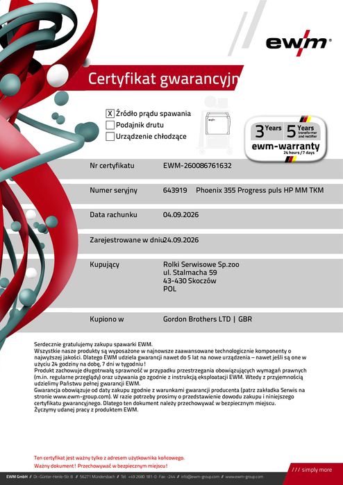 spawarka EWM Phoenics 355