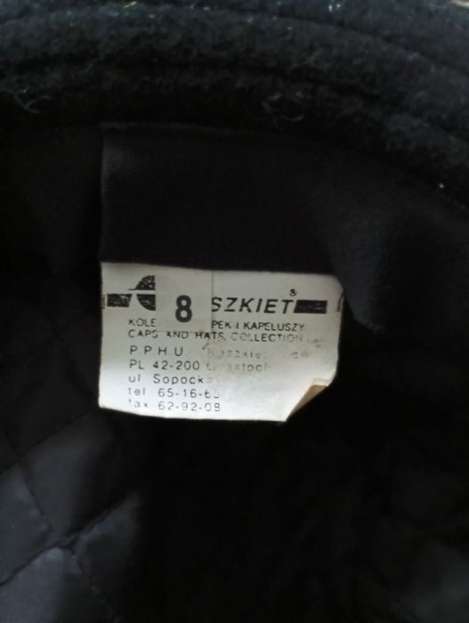 Kapelusz czarny meski