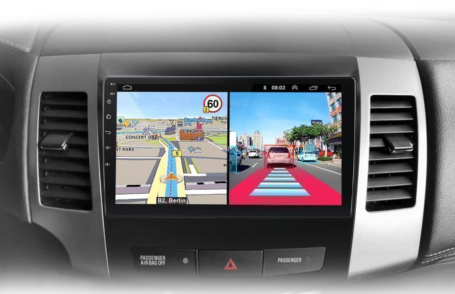 Mitsubishi Outlander XL C-Crosser – Radio Android 15 9" CarPlay Android Auto 2GB/32GB GPS Nawigacja Stacja Multimedialna WiFi Bluetooth PL