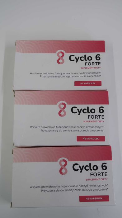 Suplement diety Cyclo 6 Forte ruszczyk na krążenie w nogach 3x45 tab.