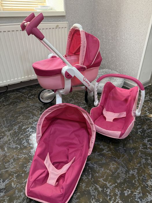 Коляска для кукол  5в1 Продам :коляска для кукол б/у : SMOBY Коляска Люлька 5in1 QUINNY MAXI Cosi