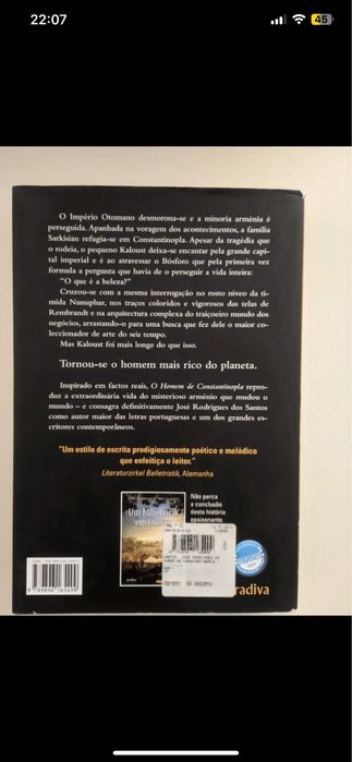Livro “O Homem de Constantinopla”